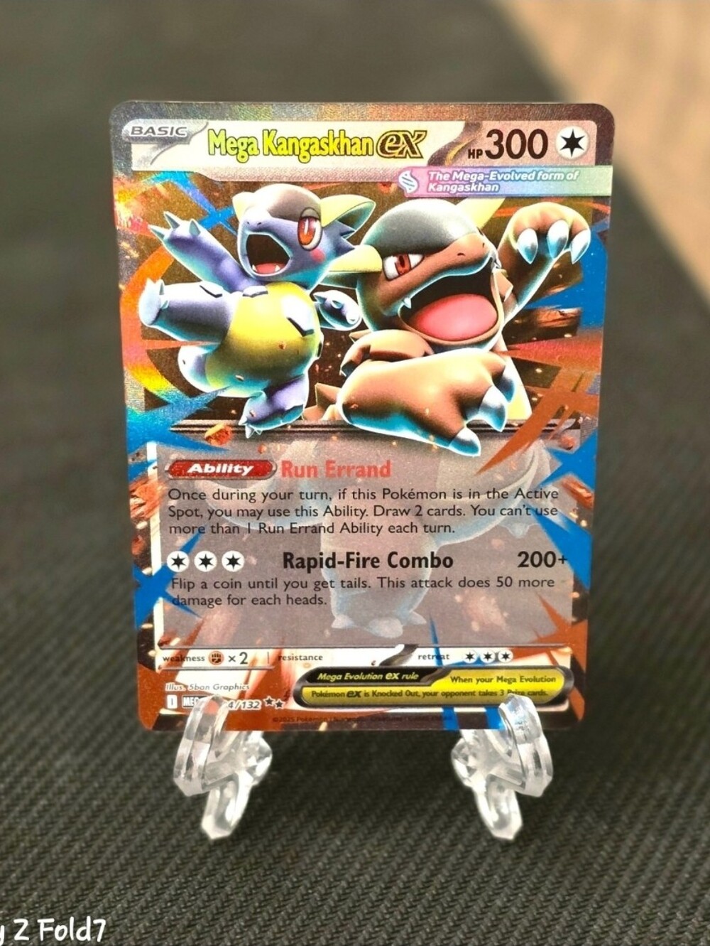N/M! Mega Kangaskhan ex- Full art- Double rare Card# 104/132